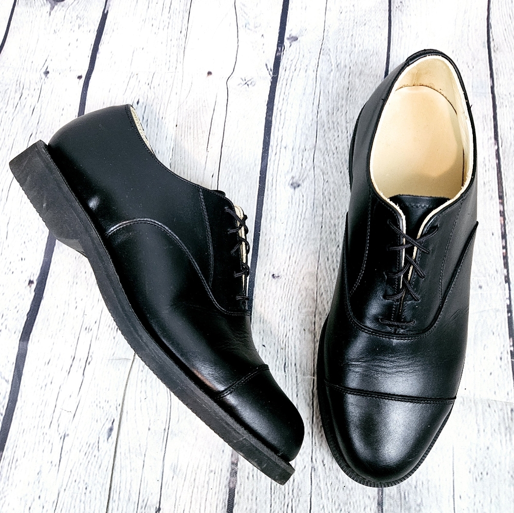 CANADA WEST | smooth leather laceup cap toe oxford dress shoes